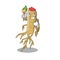 Artist ginseng isolated with in the cartoon
