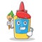 Artist glue bottle character cartoon