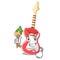 Artist miniature guitar electric in the cartoon shapes