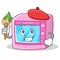 Artist oven microwave character cartoon