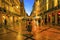 Artist Rua Augusta Evening Walking Shopping Street Baixa Lisbon