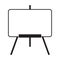 Artist`s easel board icon vector for graphic design, logo, web site, social media, mobile app, ui illustration