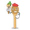 Artist wooden spoon character cartoon