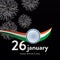 artistic 26 January republic day of India vector illustration - Vector