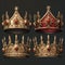 Artistic 3d Crowns: A Royal Collection With Realistic Details