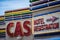 Artistic and abstract angle of the Rainbow Hotel and Casino in Wendover