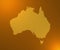 Artistic Australia map, artistic fantasy texture with metallic copper effect, colors.