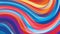 Artistic background with mixed multicolor curved stripes. Saturated pattern