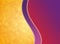 Artistic background. Purple, violet, orange, yellow, red colors. Two parts of color.