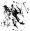 Artistic, beautiful black blot, on a white background,