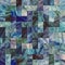 Artistic blue tile mosaic