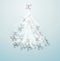 Artistic christmas tree design illustration