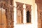 Artistic and classy Carved and carved patterns on the walls and windows of Indonesian wooden houses