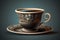 Artistic Coffee Cup Vector. Generative Ai