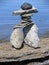 Artistic composition of stones