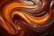 Artistic creation sinfully smooth melted chocolate bar in a mesmerizing swirl