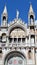 The artistic facade of the famous Basilica di San Marco