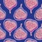 Artistic figs colourful drawing seamless pattern design
