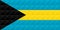 Artistic flag of Bahamas