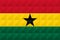 Artistic flag of Ghana