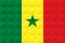 Artistic flag of Senegal