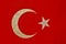 Artistic flag of Turkey.