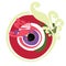 Artistic greek evil eye vector in multipule colors