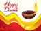 Artistic happy diwali background