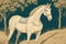Artistic Horse Illustration, Horse in Wild Art