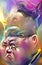 Artistic and humorous portrait of Kim Jong-un