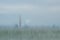 An Artistic Impression of Poolbeg Industrial Landscape on the Sea, Dublin Bay