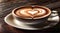 Artistic Latte with Heart Design