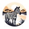 Artistic Life of Zebras Capturing Nature\\\'s Monochrome Majesty in Wildlife Generative Ai