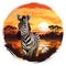 Artistic Life of Zebras Capturing Nature\\\'s Monochrome Majesty in Wildlife Generative Ai