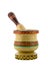 Artistic painted mortar and pestle