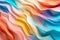 Artistic pastel colored paper wave background created with generative AI technology