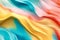 Artistic pastel colored paper wave background created with generative AI technology