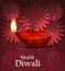 Artistic religious colorful diwali festival