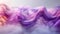 Artistic rendition of flowing purple and pink silk fabric