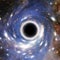 Artistic Representation of a cosmic Black Hole