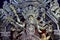 The artistic Sculpture of Hindu goddess Durga. Durga puja the biggest Hindu festival of India. the traditional sculpture design of