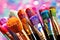 Artistic tools a vibrant assortment of brushes, pencils, and sculpting tools sparking creativity