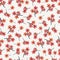 Artistic trendy floral seamless pattern design. Modern elegant repeating ditsy blooming flowery branches. Background for textile