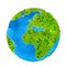 Artistic vector illustration of Earth globe