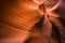 Artistic waves of the sandstone walls of the Lower Canyon Antelope in Arizona ignite the imagination of the boundless possibility