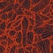 Artistic weird mesh pattern inspired in abstract blood vessels