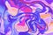 artistic wonder graphic illustration of liquid swirl marble pattern background vivid pastel tone color modern polygon swirl