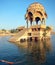 Artistically carved Chattris, Gadi Sagar lake