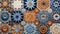 Artistry Preserved: Textures of Ancient Moroccan Ceramic Mosaic