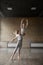 Artists graceful dance movement, ballet dancers performing beautiful action